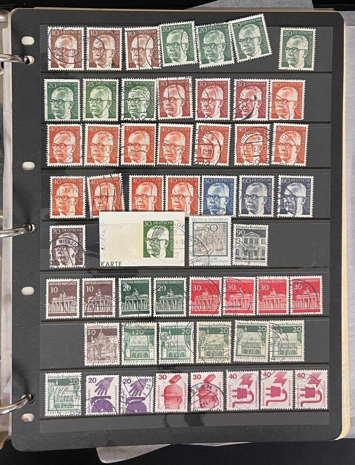 Germany & DDR Stamp Collection Stockbook 37 Pages Mint & Used 1980s-1990s ZAYIX
