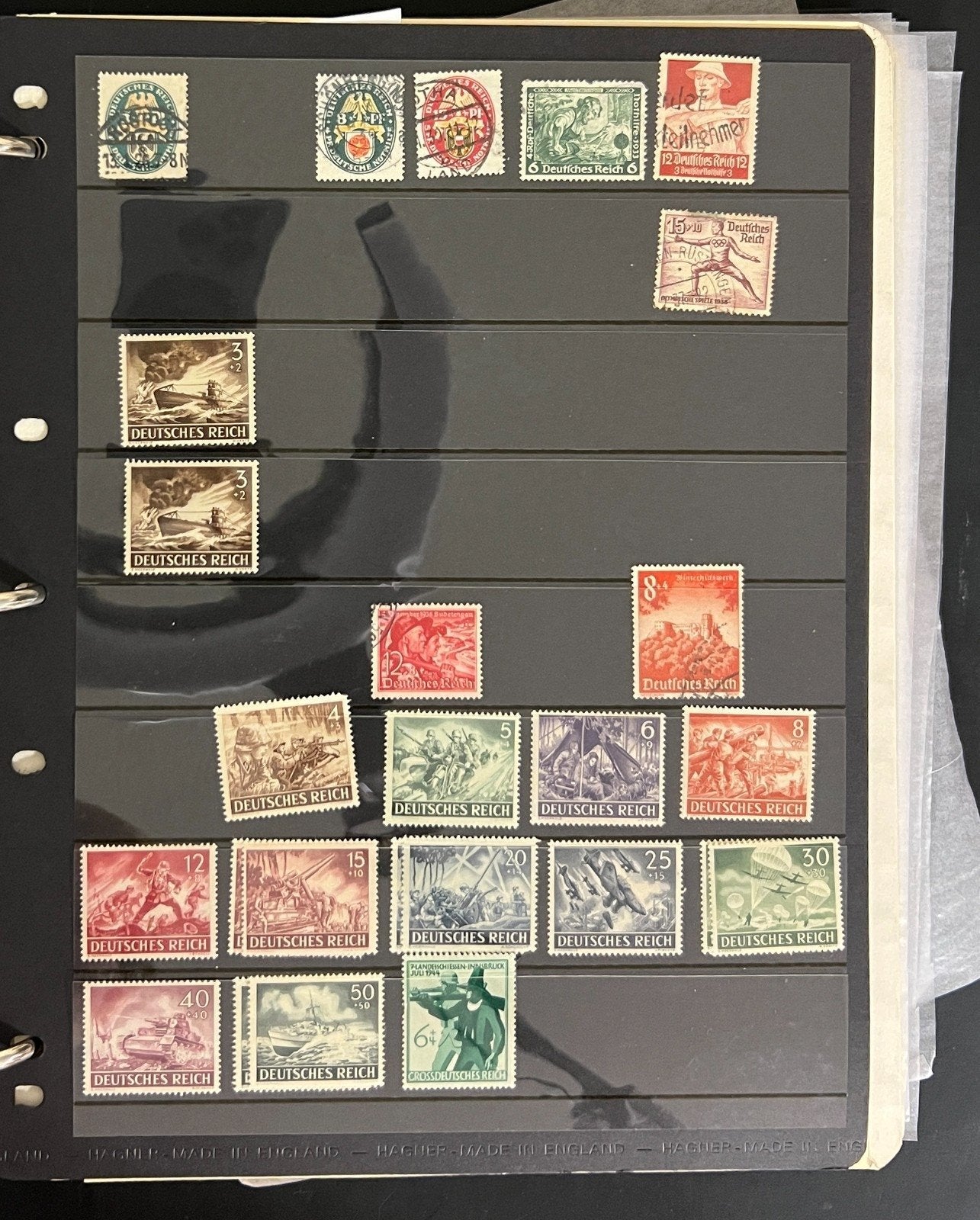 Germany & DDR Stamp Collection Stockbook 37 Pages Mint & Used 1980s-1990s ZAYIX