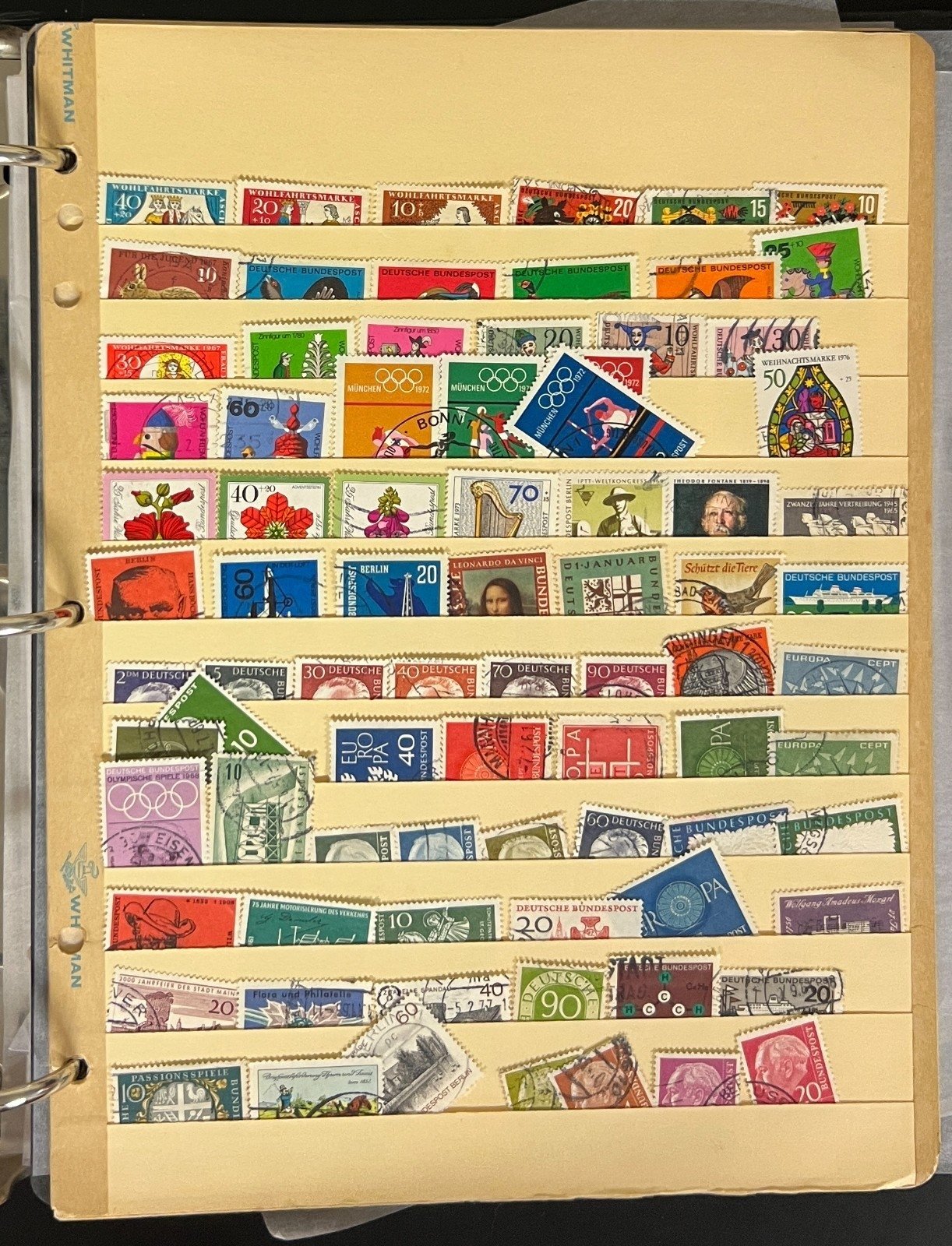 Germany & DDR Stamp Collection Stockbook 37 Pages Mint & Used 1980s-1990s ZAYIX