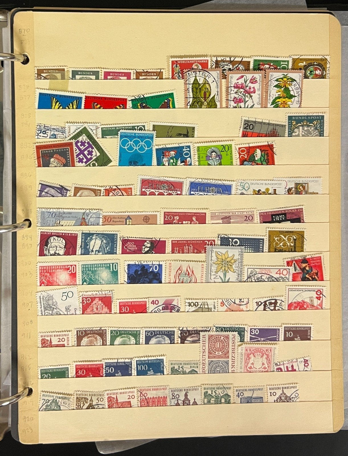 Germany & DDR Stamp Collection Stockbook 37 Pages Mint & Used 1980s-1990s ZAYIX