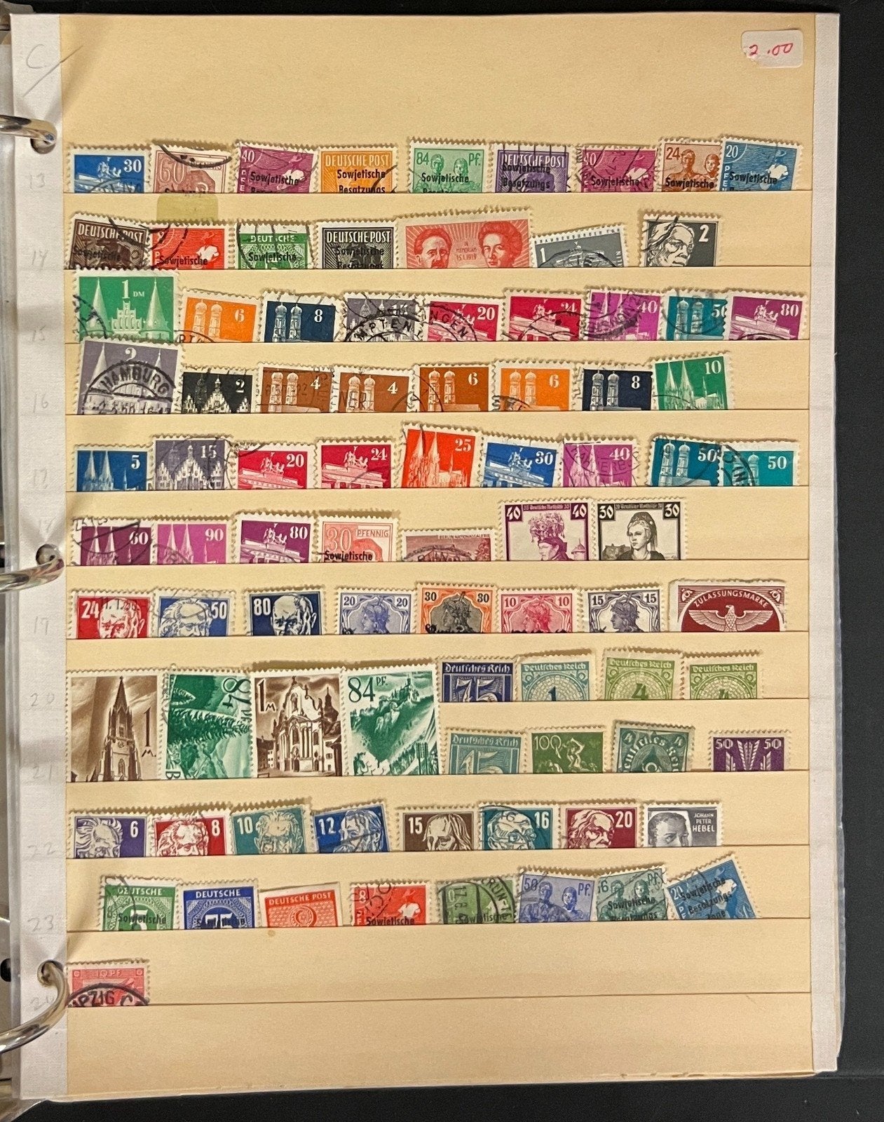 Germany & DDR Stamp Collection Stockbook 37 Pages Mint & Used 1980s-1990s ZAYIX