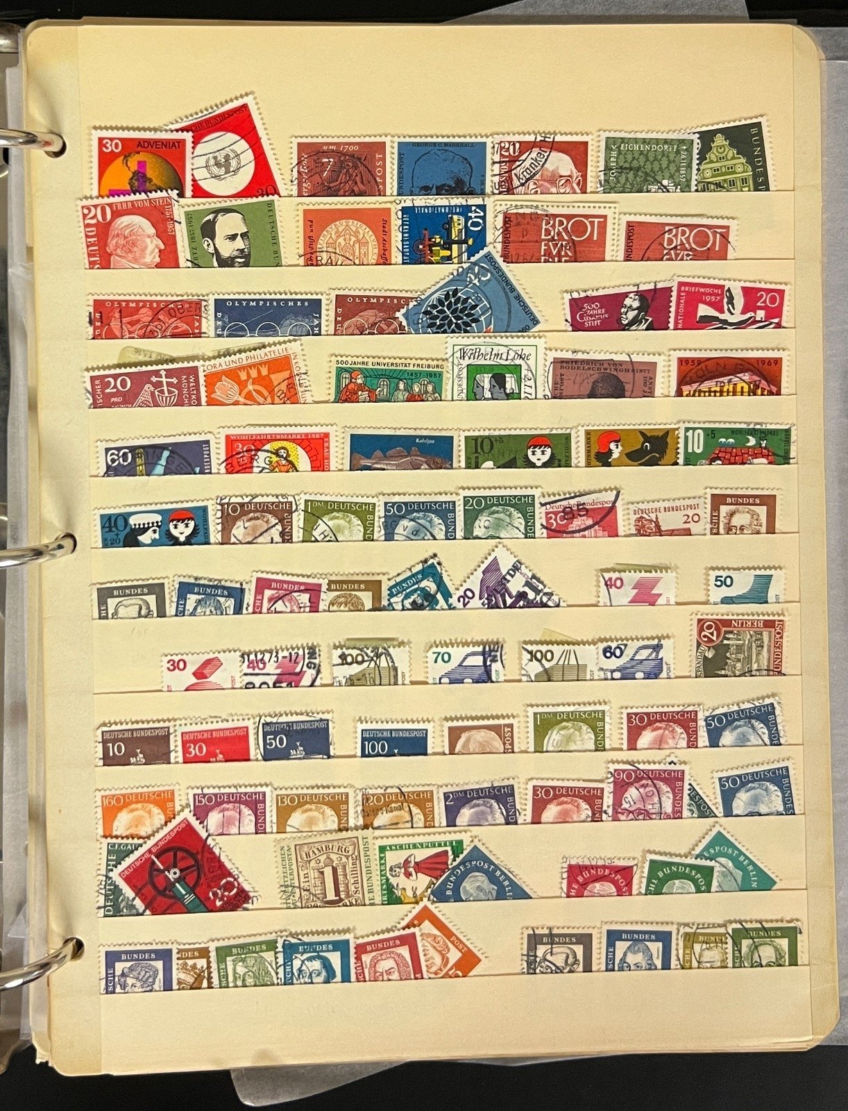 Germany & DDR Stamp Collection Stockbook 37 Pages Mint & Used 1980s-1990s ZAYIX