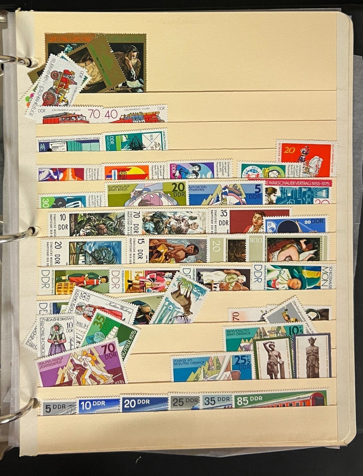 Germany & DDR Stamp Collection Stockbook 37 Pages Mint & Used 1980s-1990s ZAYIX