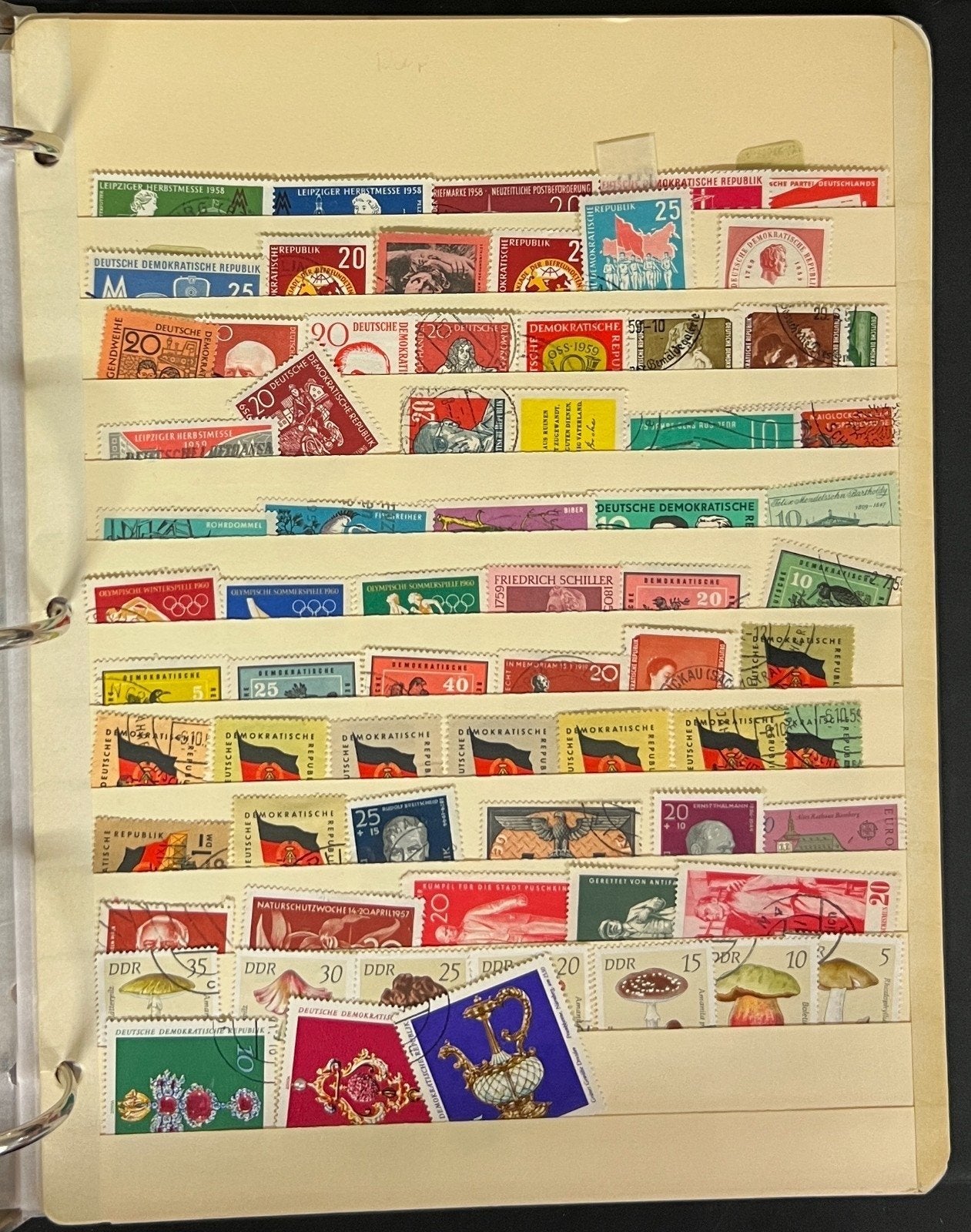 Germany & DDR Stamp Collection Stockbook 37 Pages Mint & Used 1980s-1990s ZAYIX
