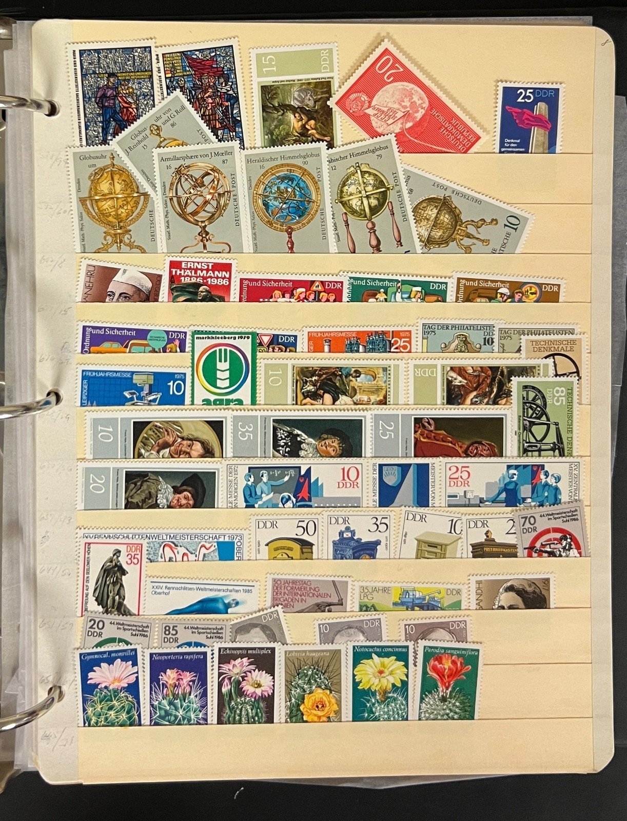Germany & DDR Stamp Collection Stockbook 37 Pages Mint & Used 1980s-1990s ZAYIX