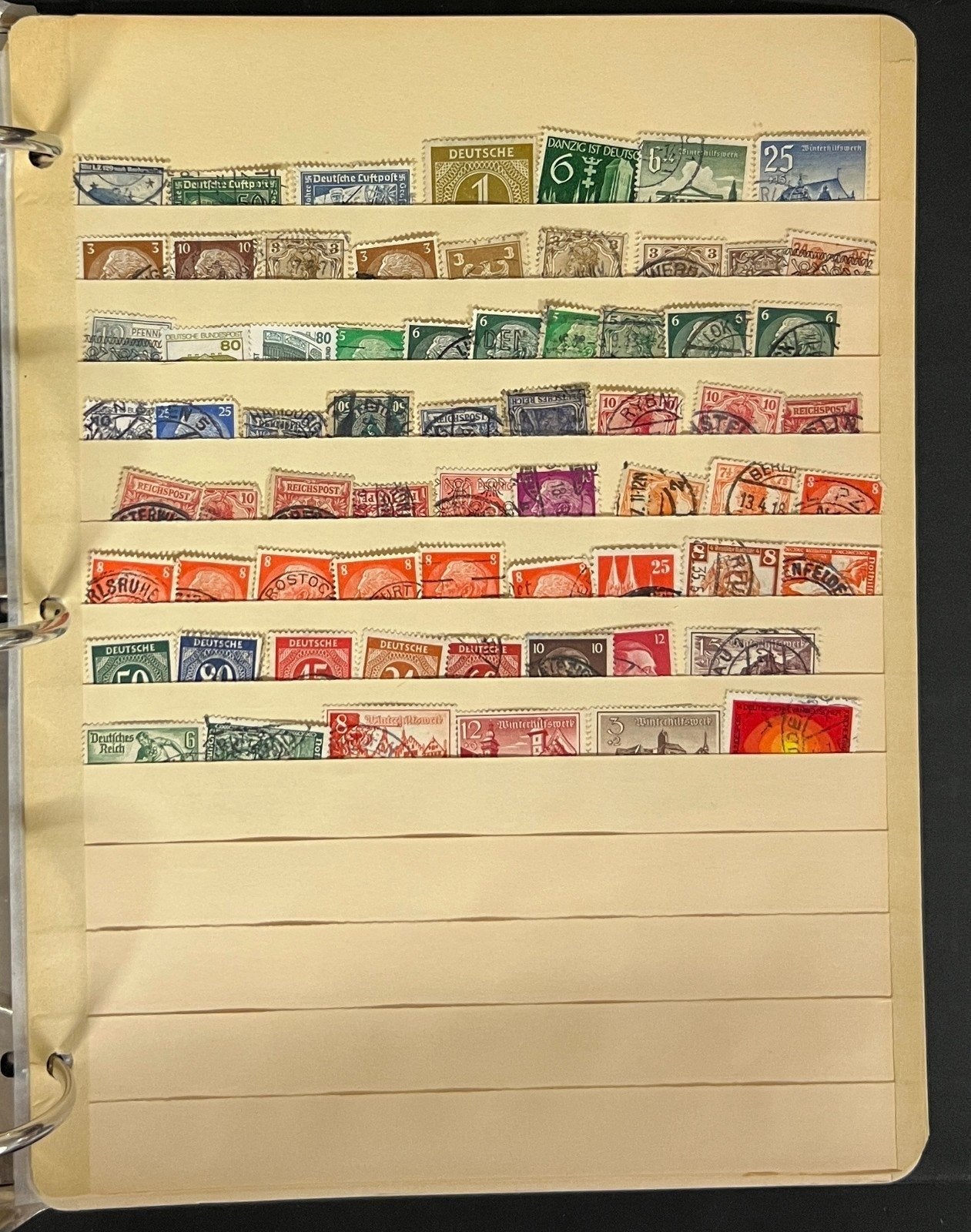 Germany & DDR Stamp Collection Stockbook 37 Pages Mint & Used 1980s-1990s ZAYIX