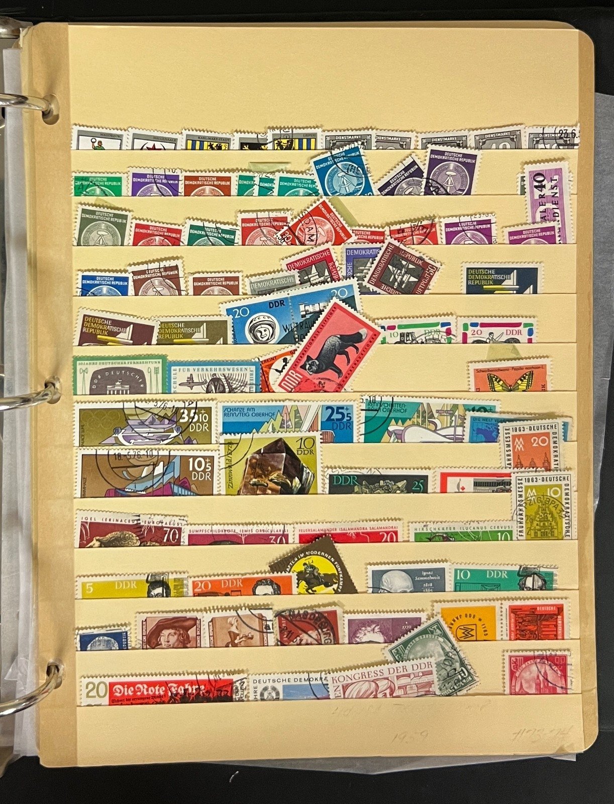 Germany & DDR Stamp Collection Stockbook 37 Pages Mint & Used 1980s-1990s ZAYIX