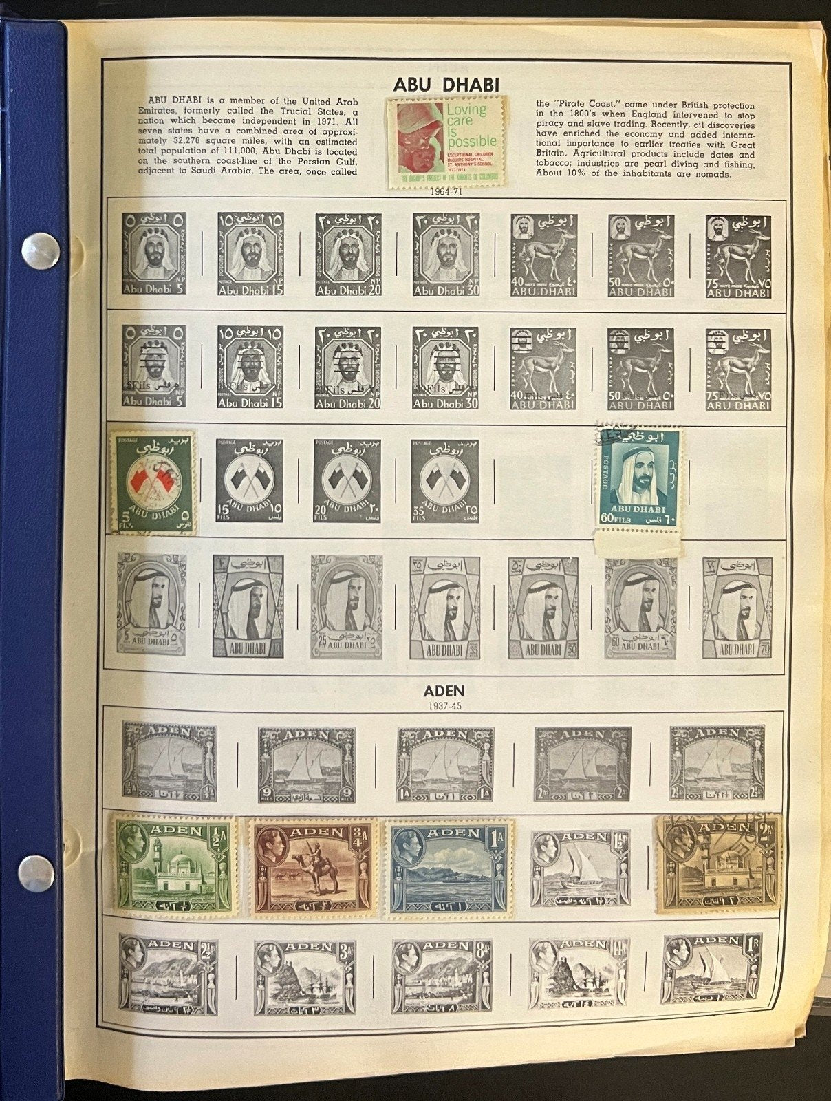 Abu Dhabi To Ascension Stamp Collection Harris Album Mint & Used ZAYIX