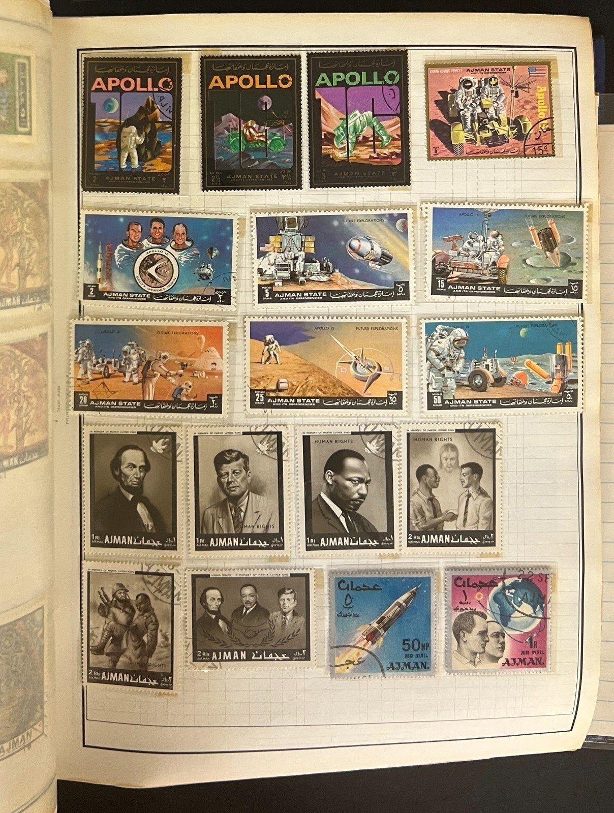 Abu Dhabi To Ascension Stamp Collection Harris Album Mint & Used ZAYIX