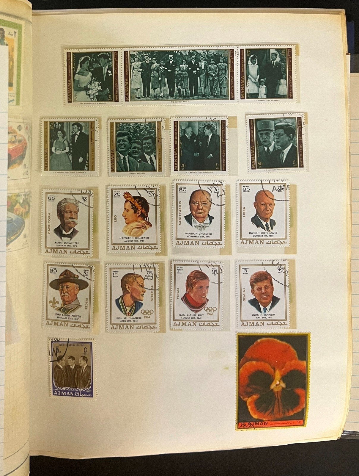 Abu Dhabi To Ascension Stamp Collection Harris Album Mint & Used ZAYIX