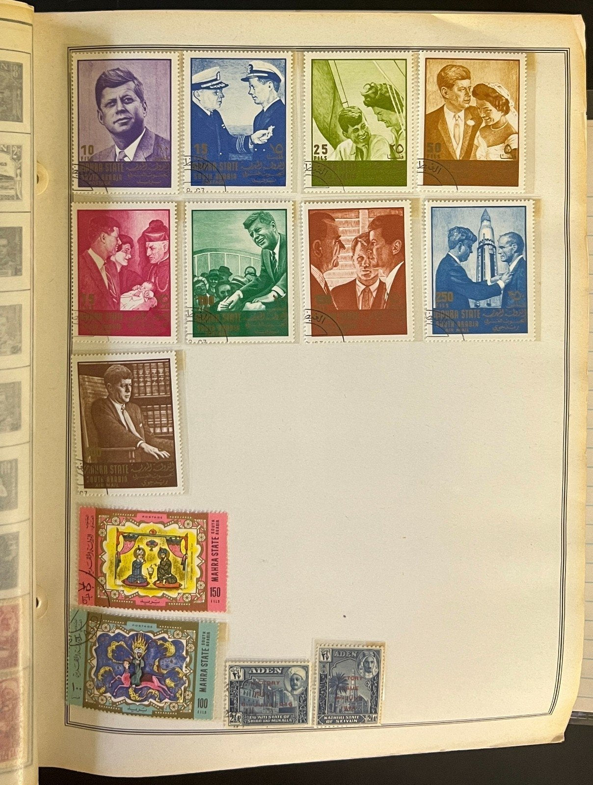 Abu Dhabi To Ascension Stamp Collection Harris Album Mint & Used ZAYIX