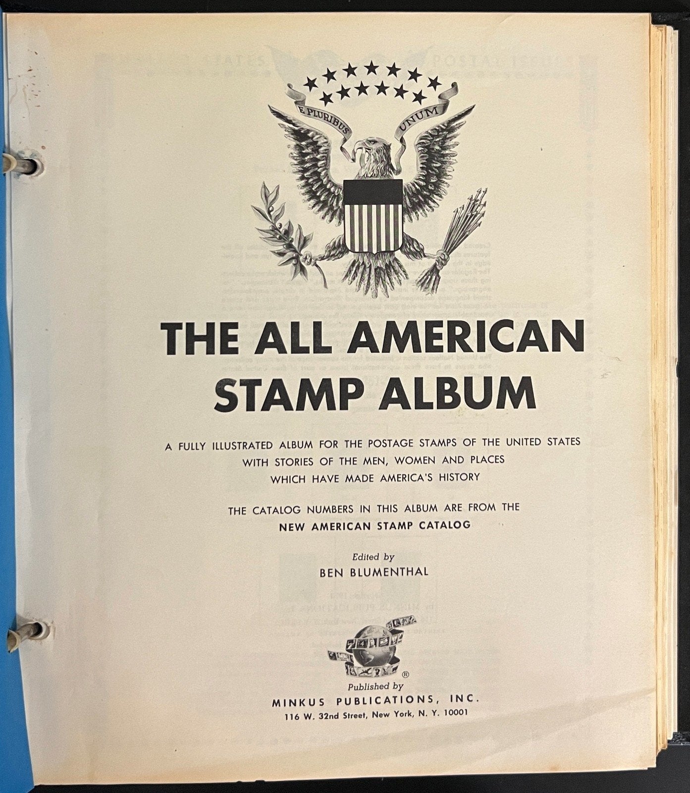 United States Stamp Collection Minkus Album Pages Mint & Used 1857-1984 ZAYIX