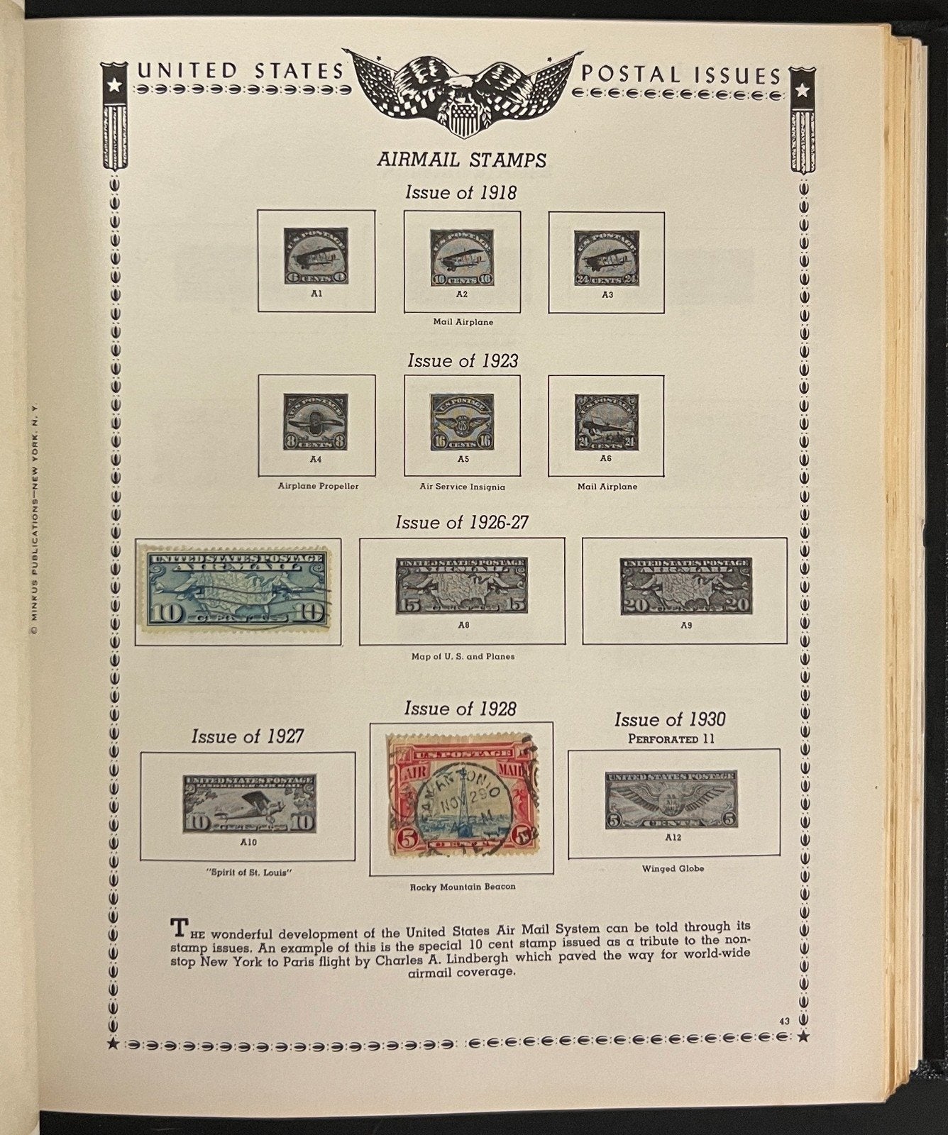 United States Stamp Collection Minkus Album Pages Mint & Used 1857-1984 ZAYIX