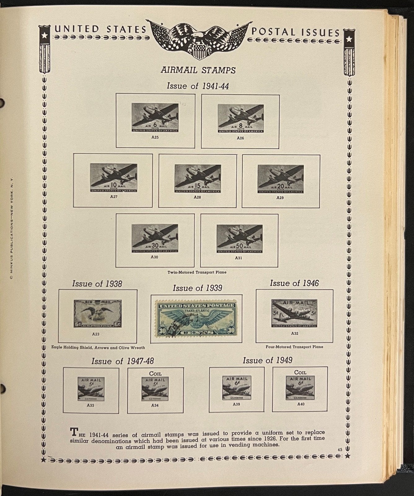 United States Stamp Collection Minkus Album Pages Mint & Used 1857-1984 ZAYIX