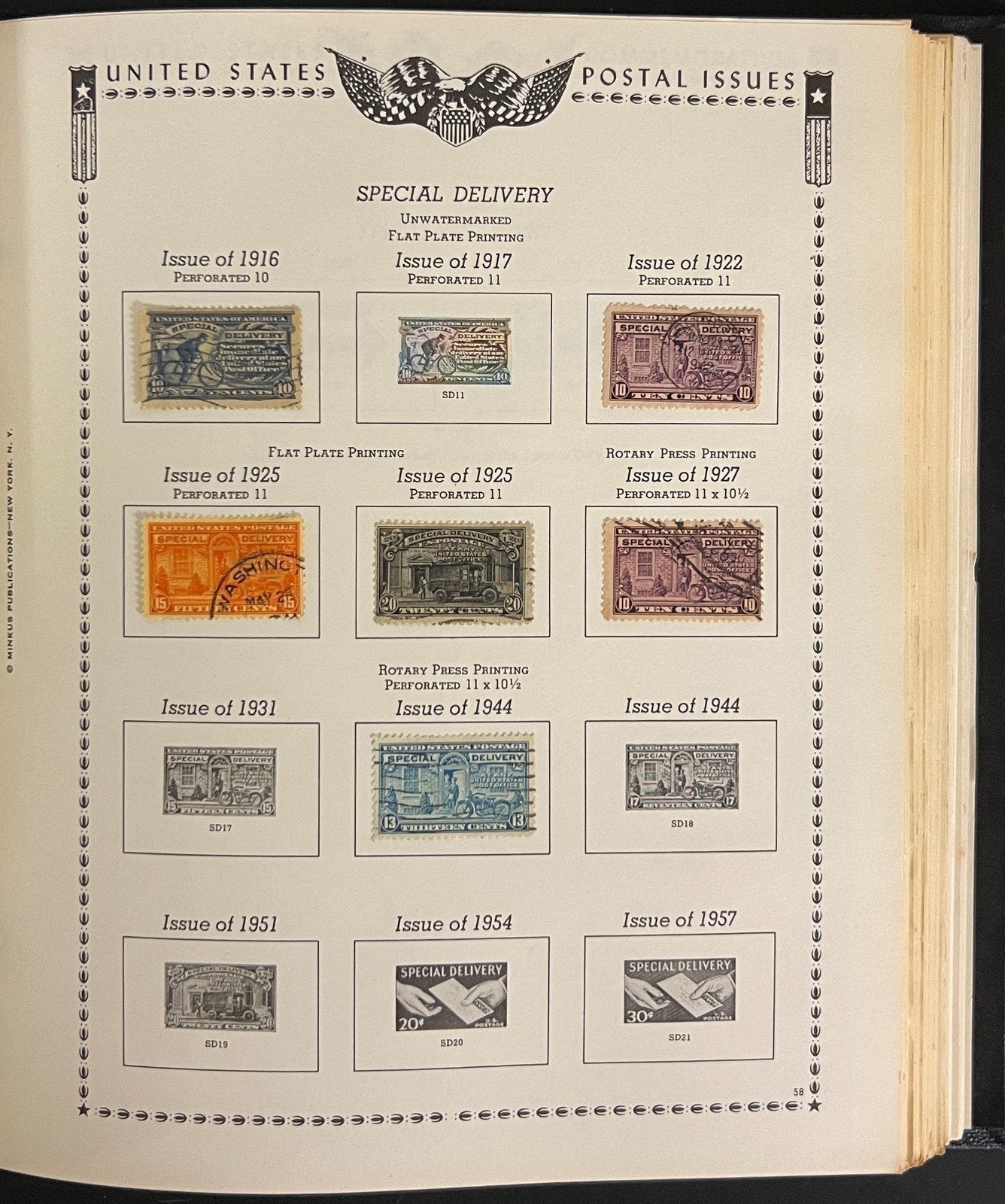 United States Stamp Collection Minkus Album Pages Mint & Used 1857-1984 ZAYIX