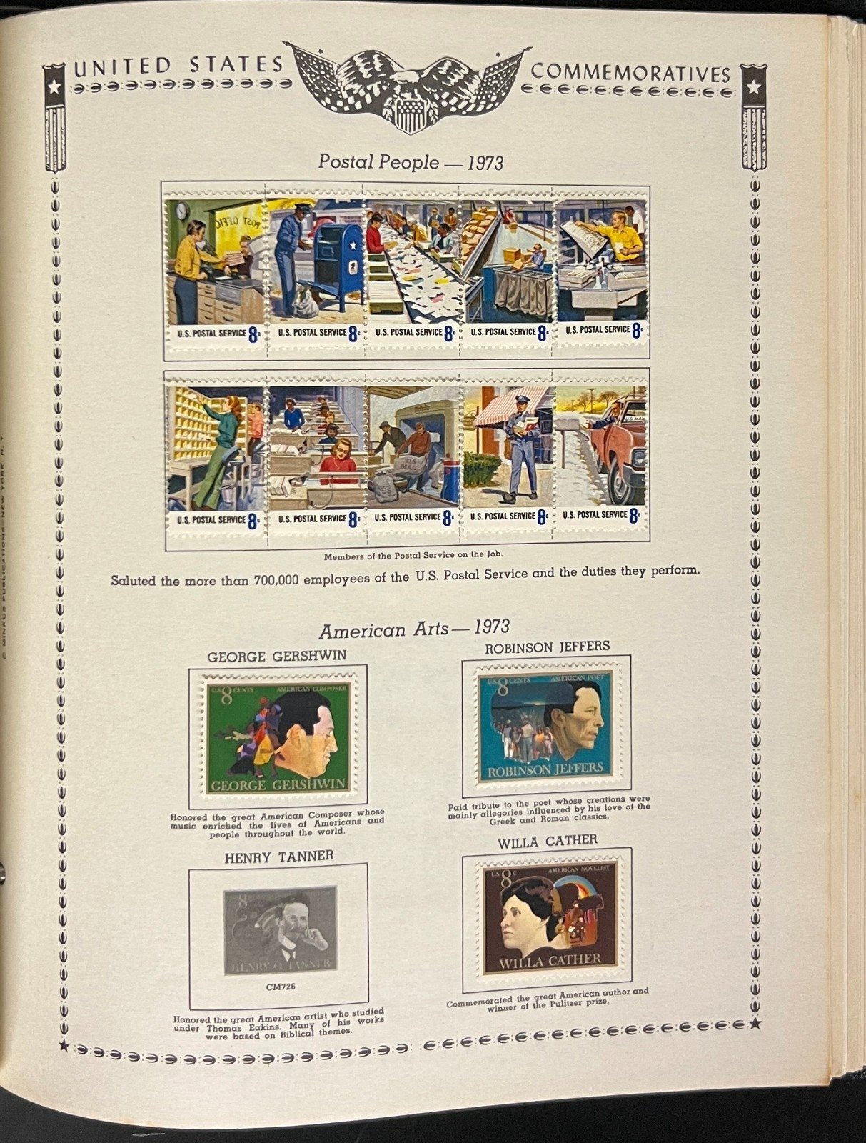 United States Stamp Collection Minkus Album Pages Mint & Used 1857-1984 ZAYIX