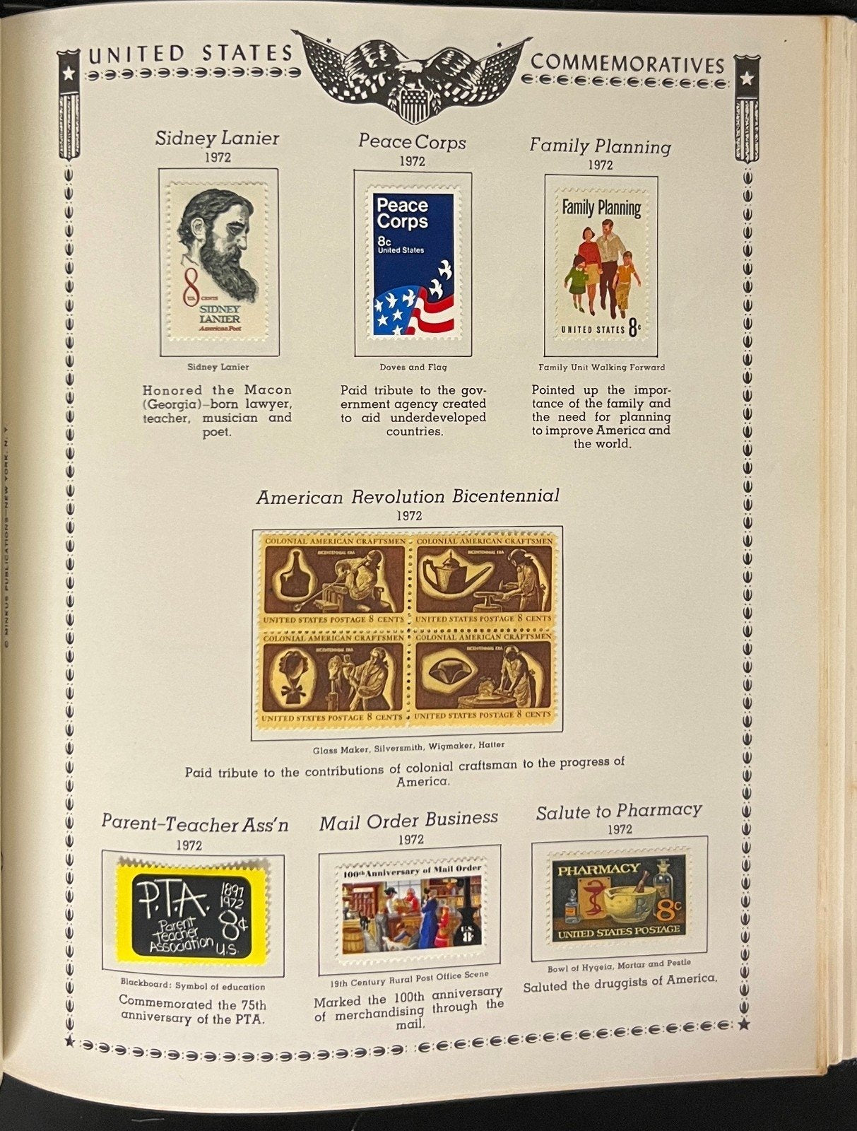 United States Stamp Collection Minkus Album Pages Mint & Used 1857-1984 ZAYIX