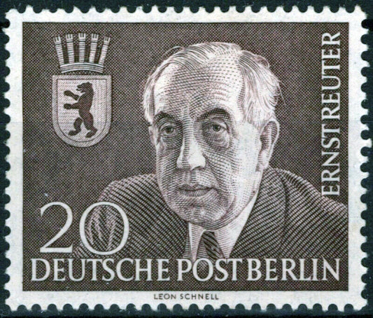 ZAYIX Germany Berlin 9N104 MH Prof. Ernst Reuter Mayor Politician 051023S30