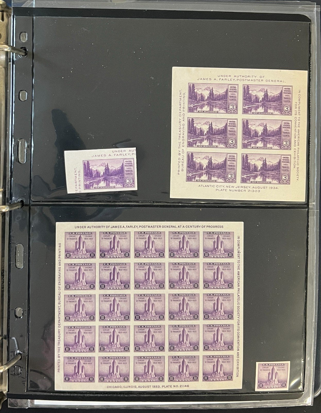 United States Stamp Collection On Stock Pages Airmails & Sheets MNH  ZAYIX