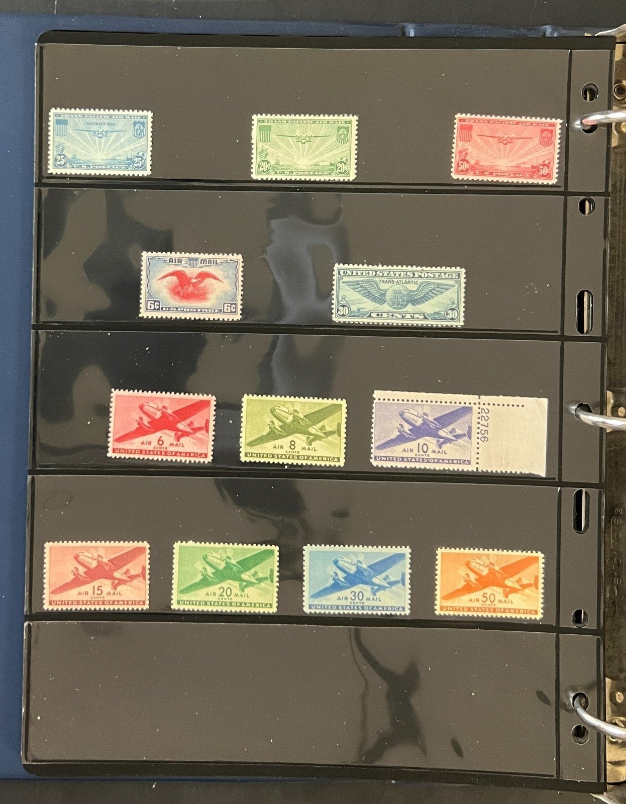 United States Stamp Collection On Stock Pages Airmails & Sheets MNH  ZAYIX