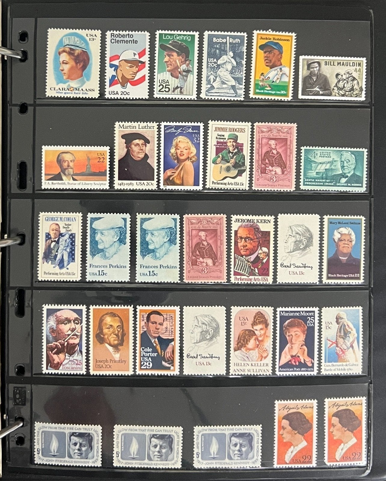 United States Stamp Collection On 32 Stock Pages MNH  ZAYIX
