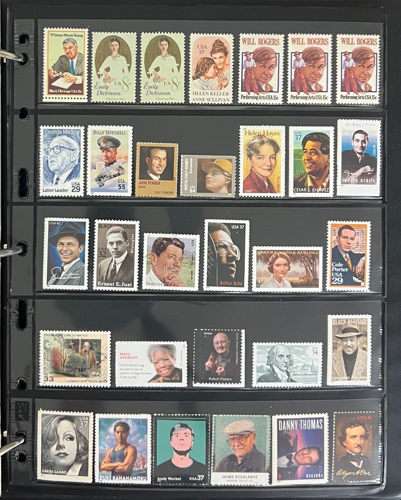 United States Stamp Collection On 32 Stock Pages MNH  ZAYIX