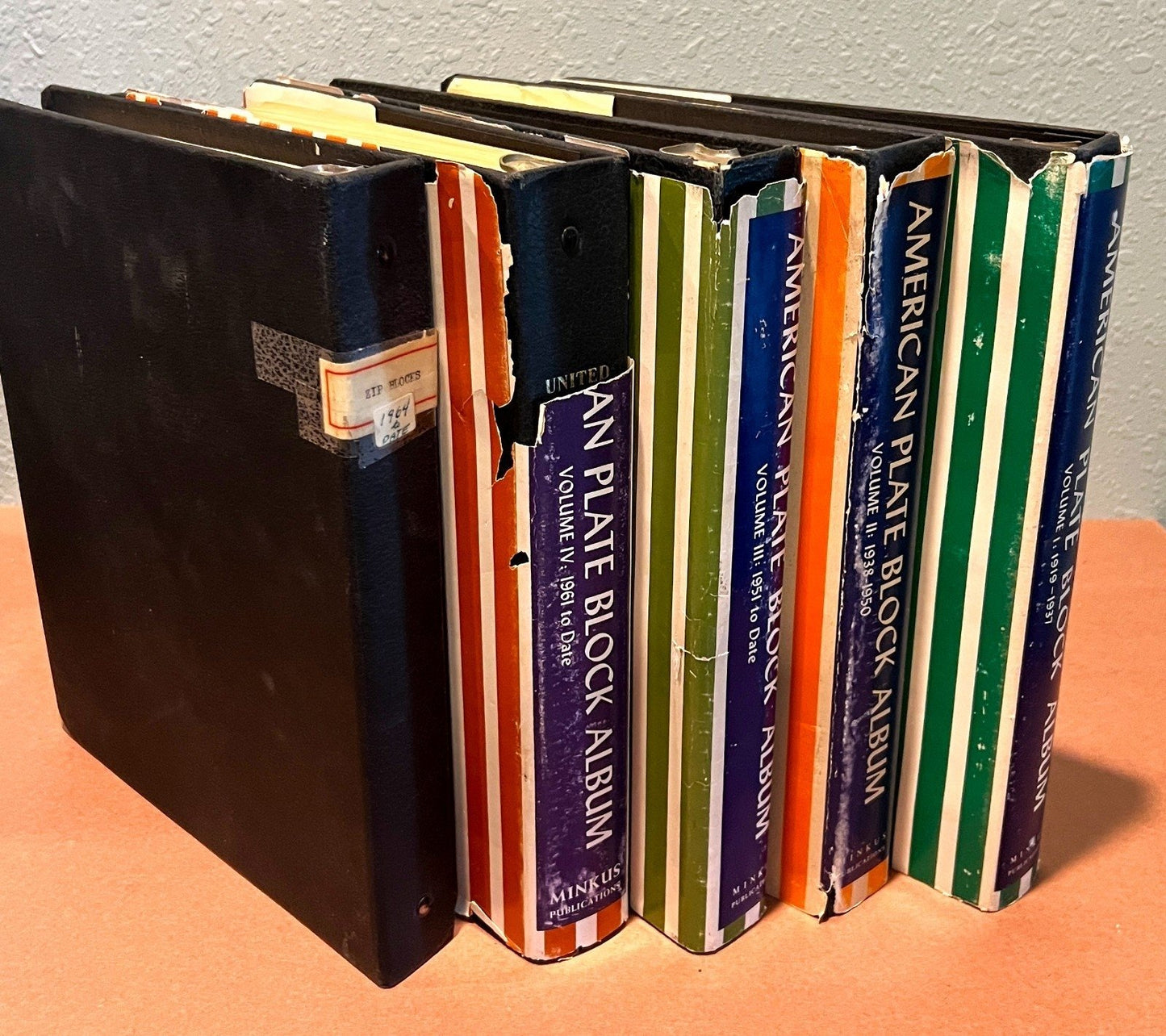 United States Plate Block Stamp Collection 5 Minkus Albums 1919-1974  ZAYIX