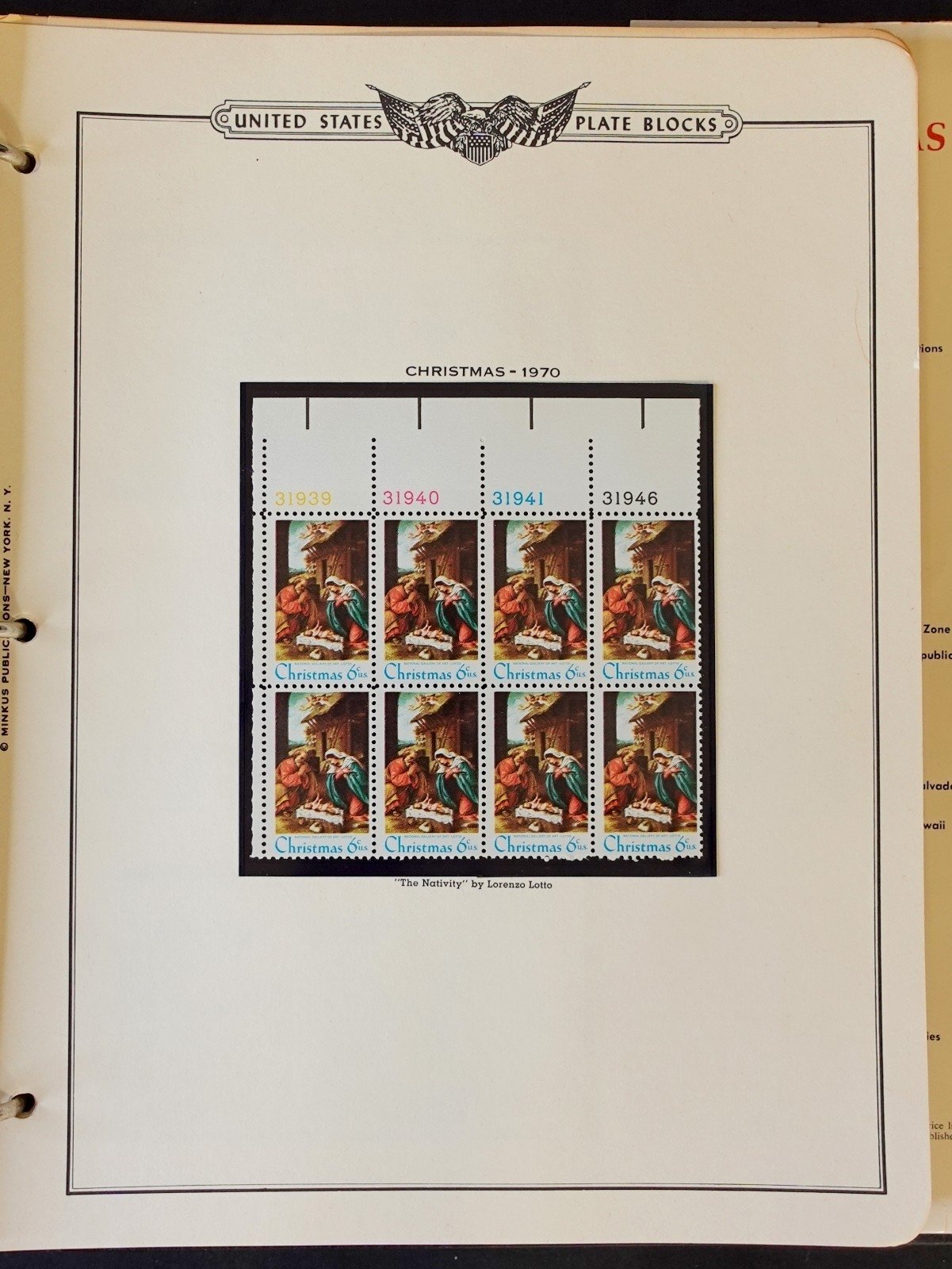 United States Plate Block Stamp Collection 5 Minkus Albums 1919-1974  ZAYIX
