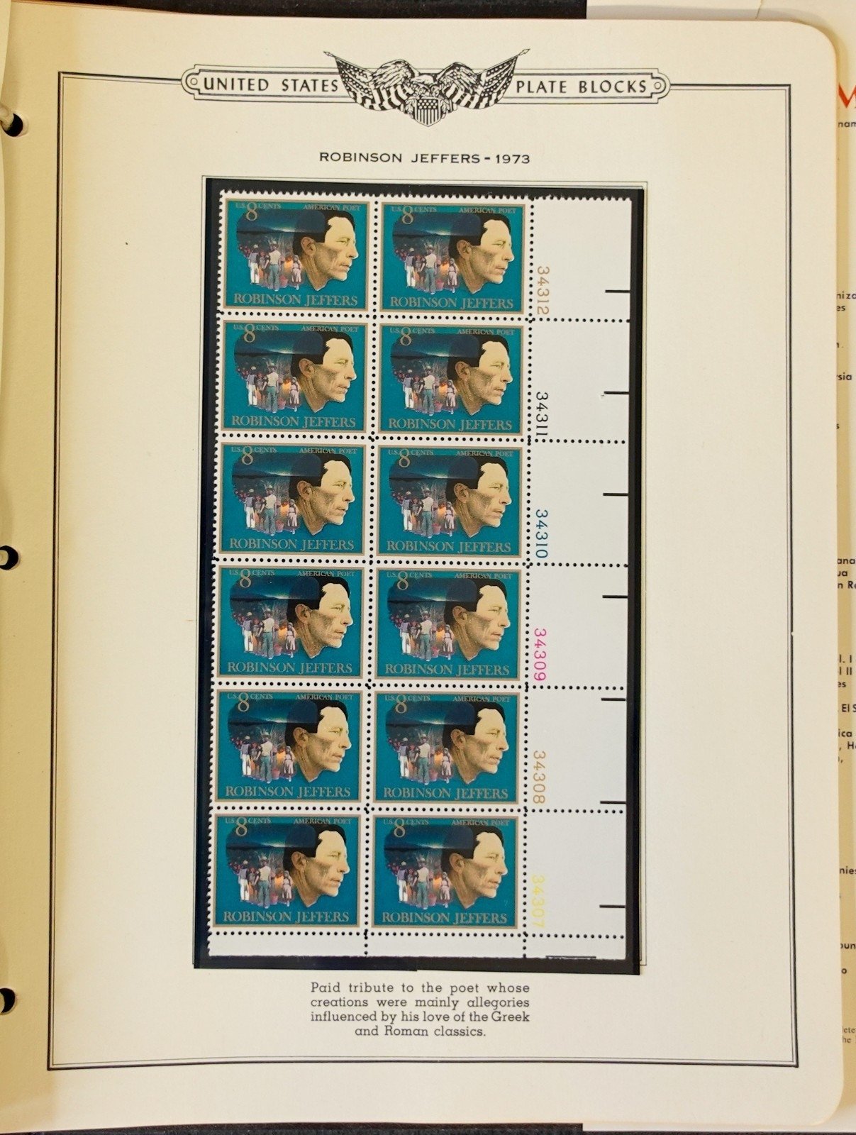 United States Plate Block Stamp Collection 5 Minkus Albums 1919-1974  ZAYIX