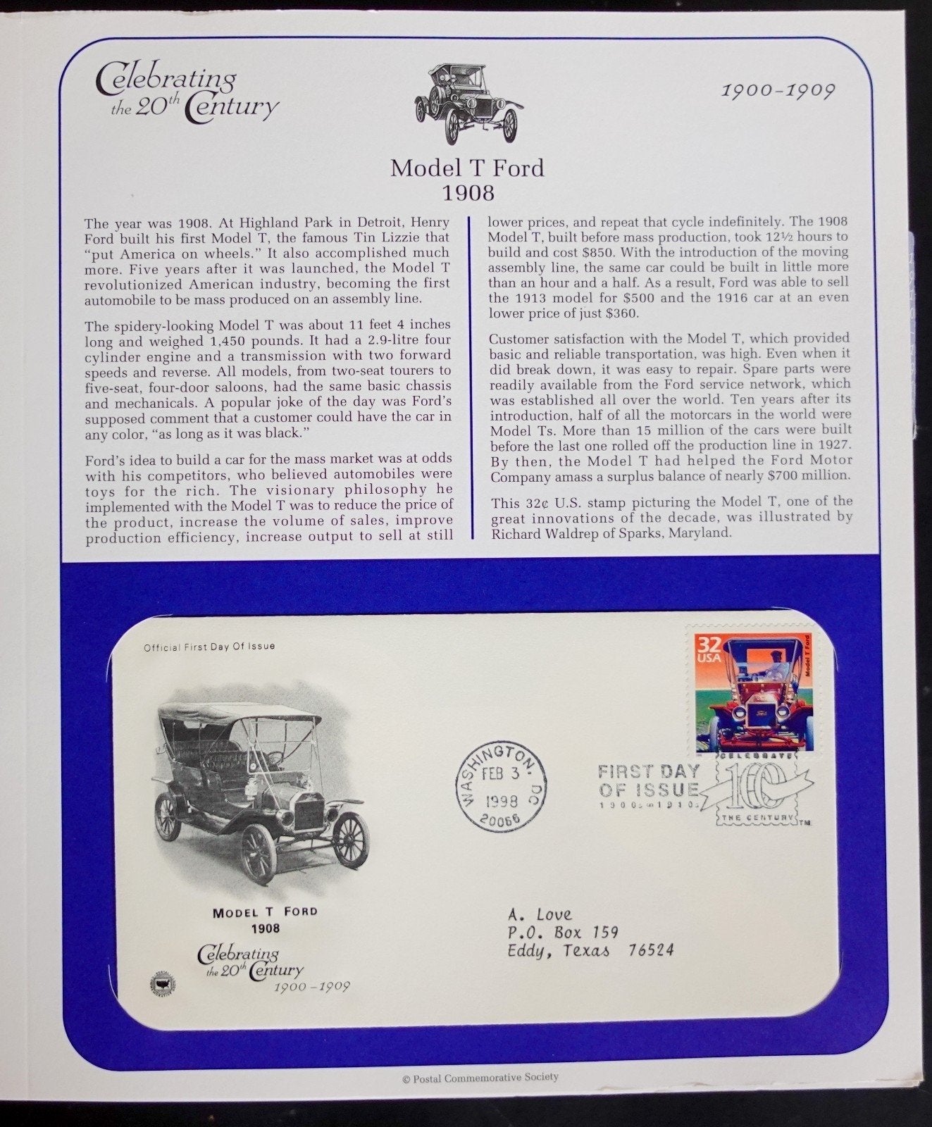 U.S. Celebrate The 20th Century First Day Cover Collection FDC 1998-2000  ZAYIX
