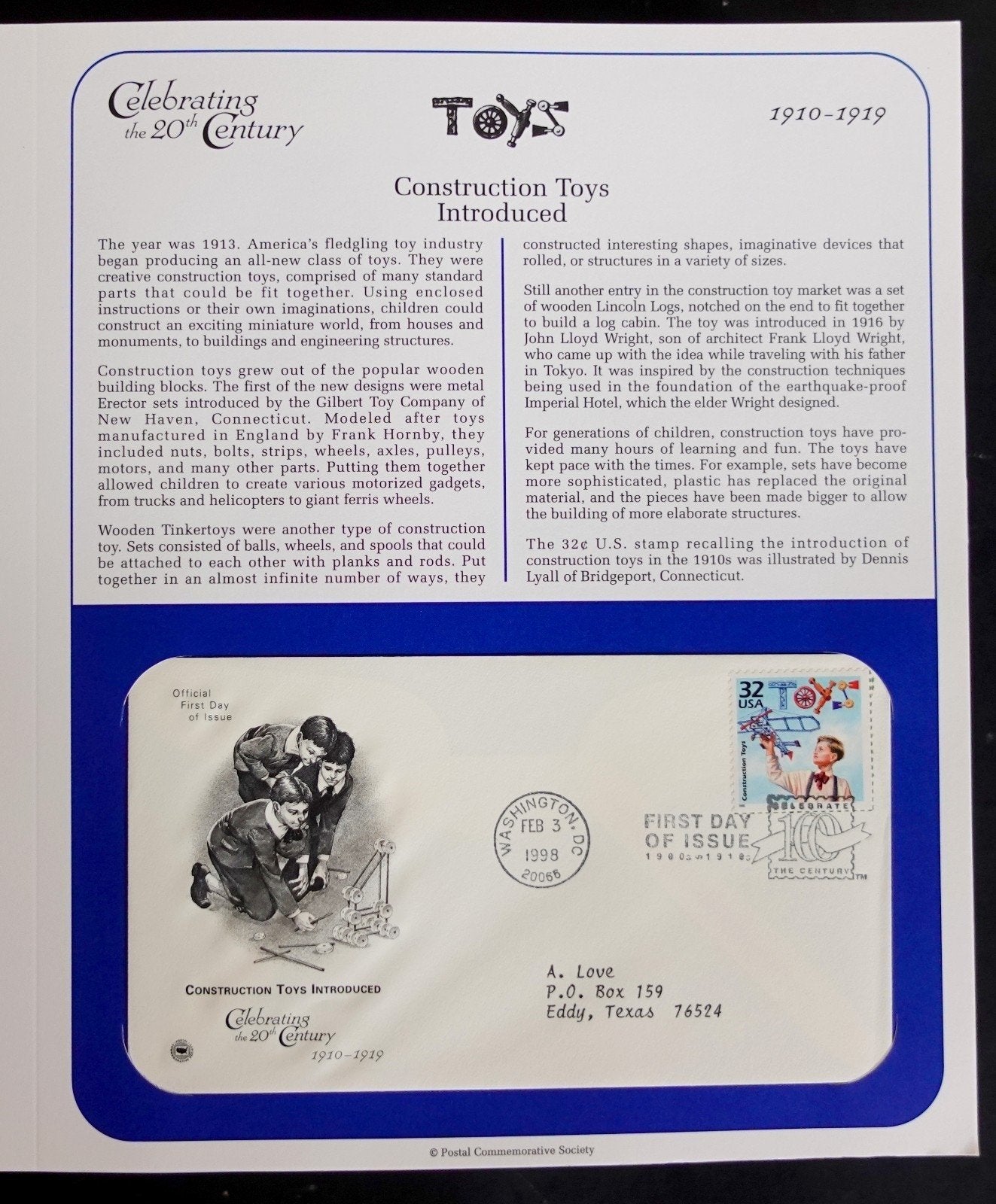 U.S. Celebrate The 20th Century First Day Cover Collection FDC 1998-2000  ZAYIX