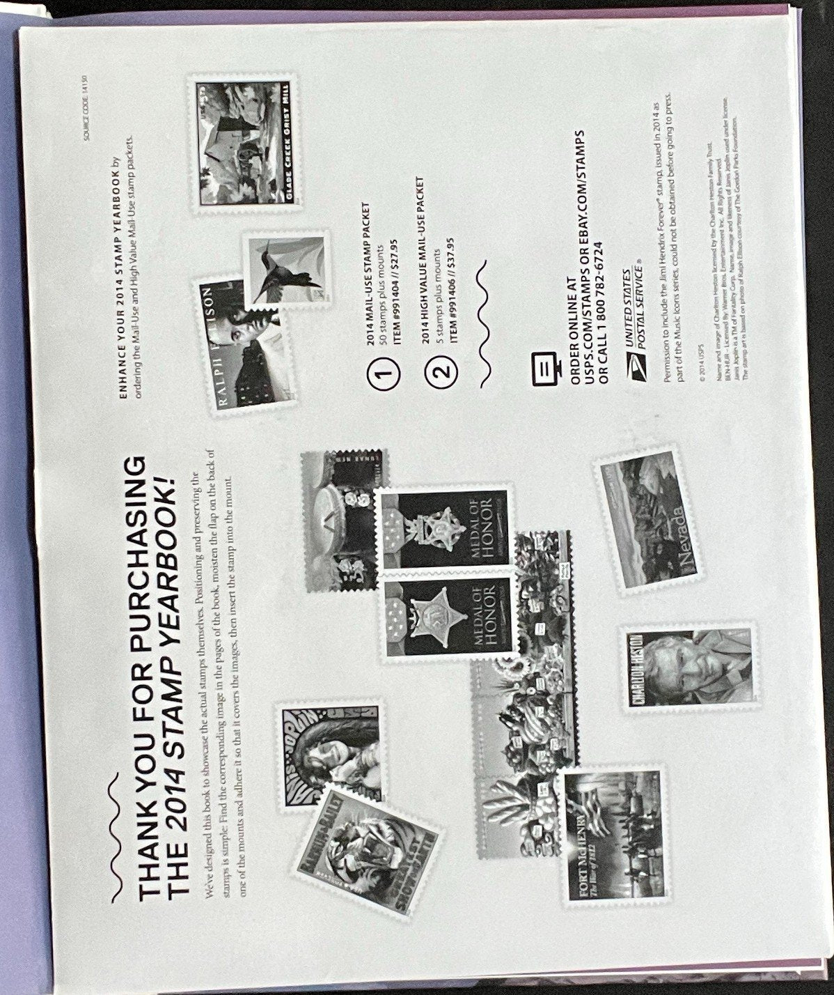 U.S. 2014 Commemorative Stamp Yearbook Includes 4905v Circus Sheet ZAYIX