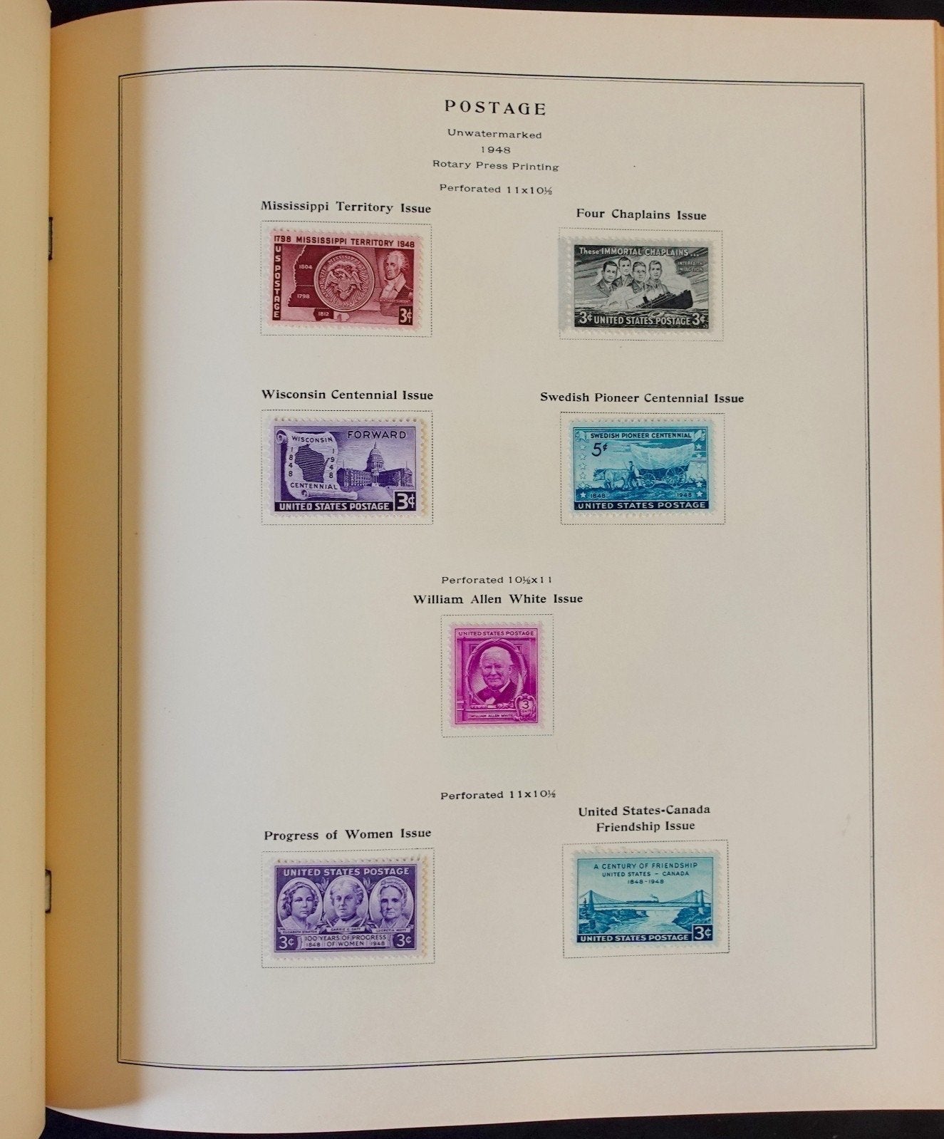 United States Stamp Collection Scott Album Mint Hinged 1919-1948  ZAYIX