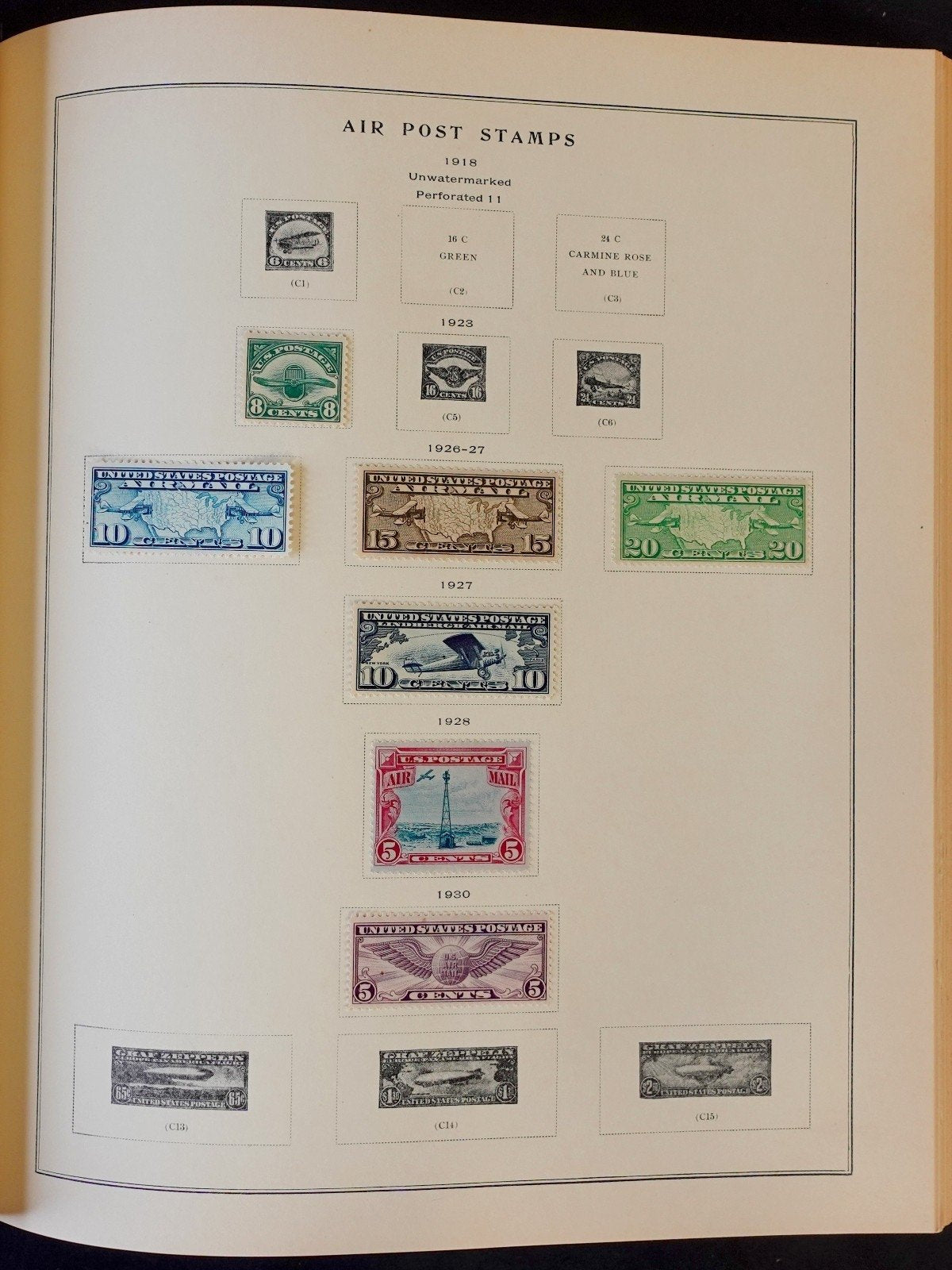 United States Stamp Collection Scott Album Mint Hinged 1919-1948  ZAYIX