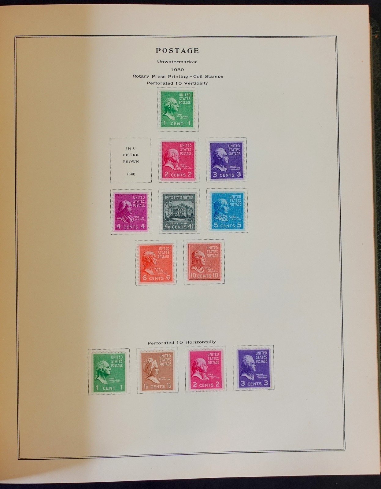 United States Stamp Collection Scott Album Mint Hinged 1919-1948  ZAYIX