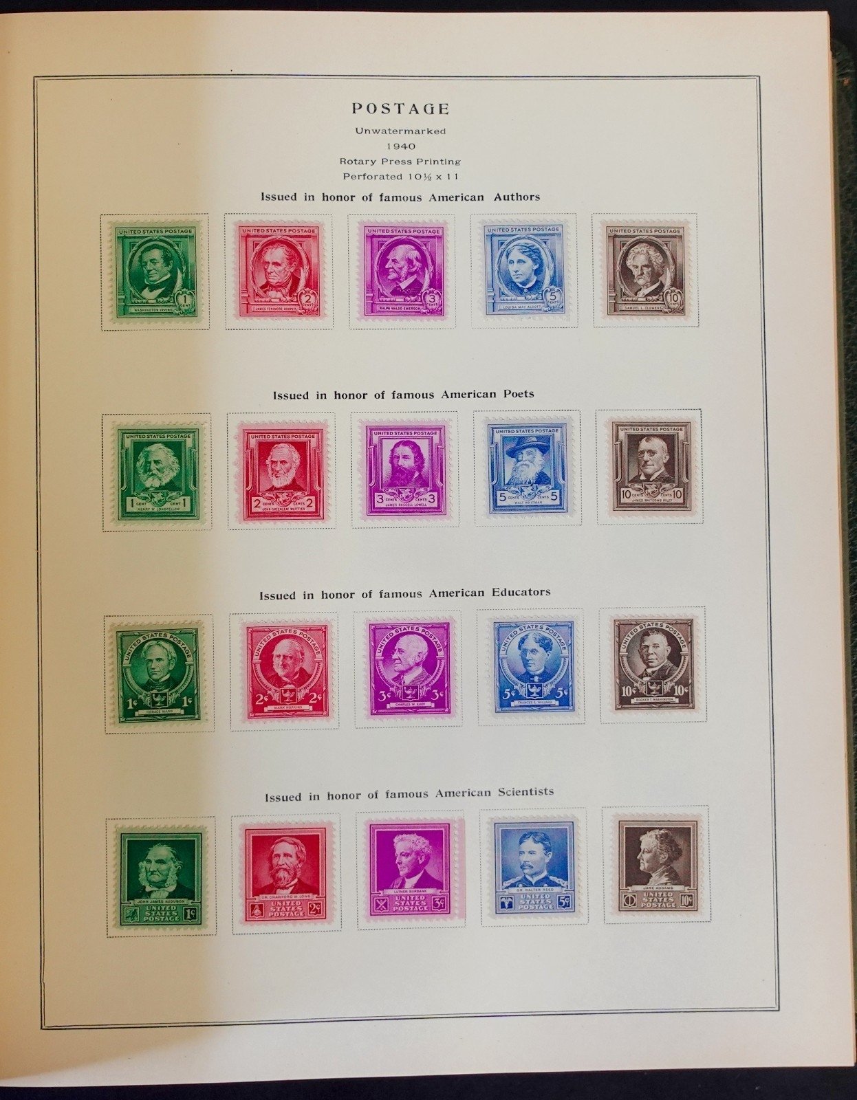 United States Stamp Collection Scott Album Mint Hinged 1919-1948  ZAYIX