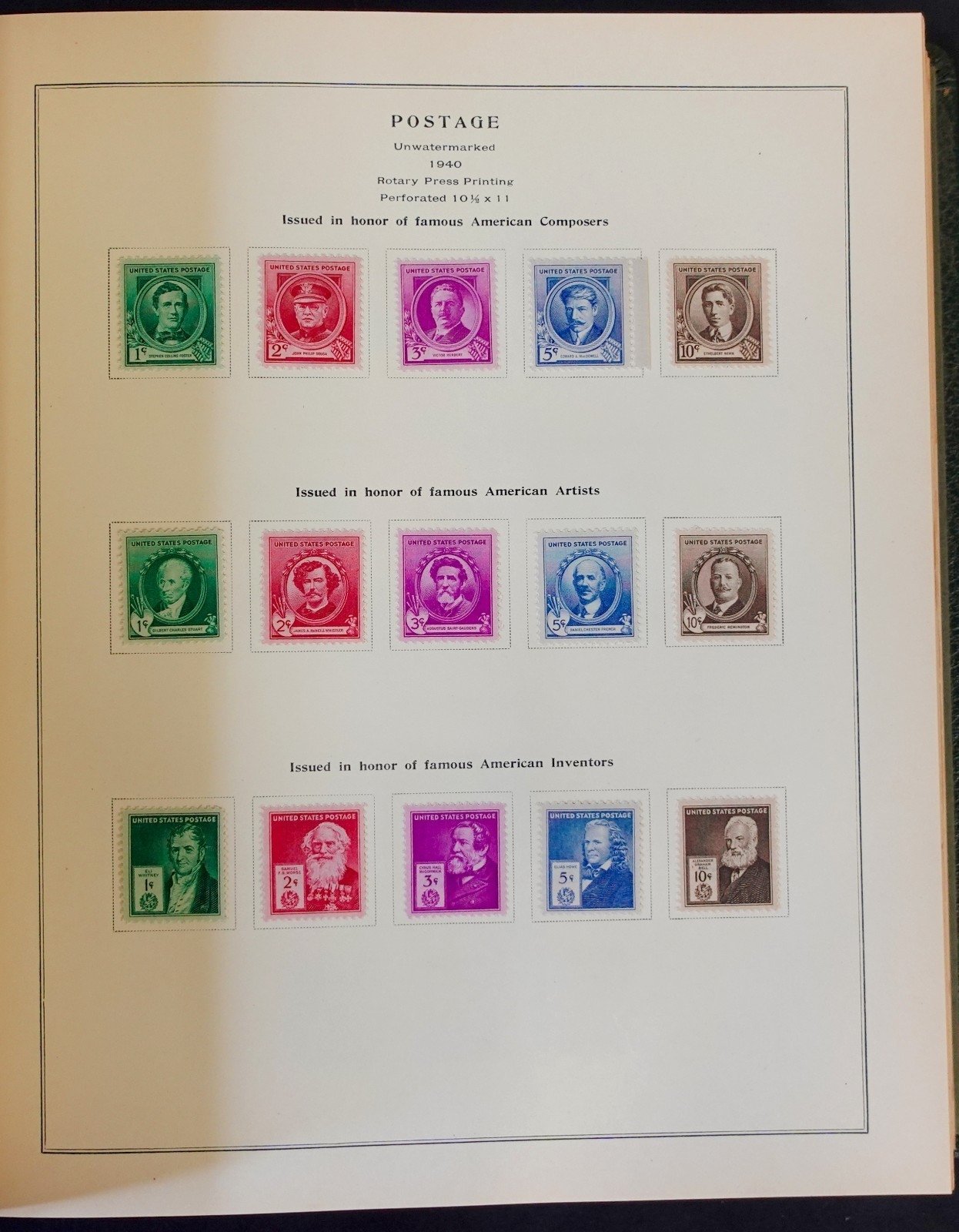 United States Stamp Collection Scott Album Mint Hinged 1919-1948  ZAYIX