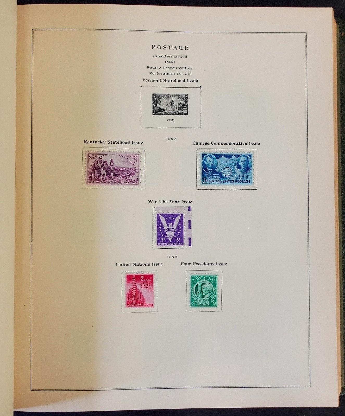 United States Stamp Collection Scott Album Mint Hinged 1919-1948  ZAYIX