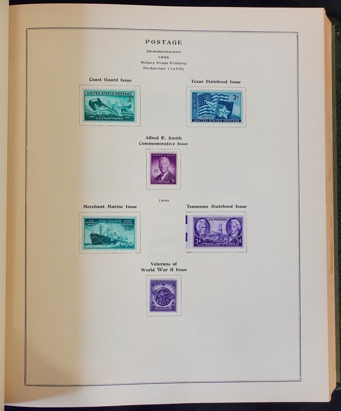 United States Stamp Collection Scott Album Mint Hinged 1919-1948  ZAYIX