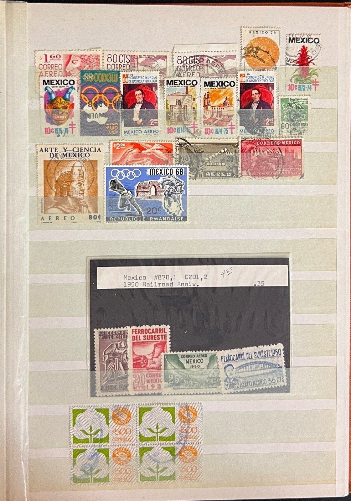 World Wide Stamp Collection Stockbook Used Stamps ZAYIX