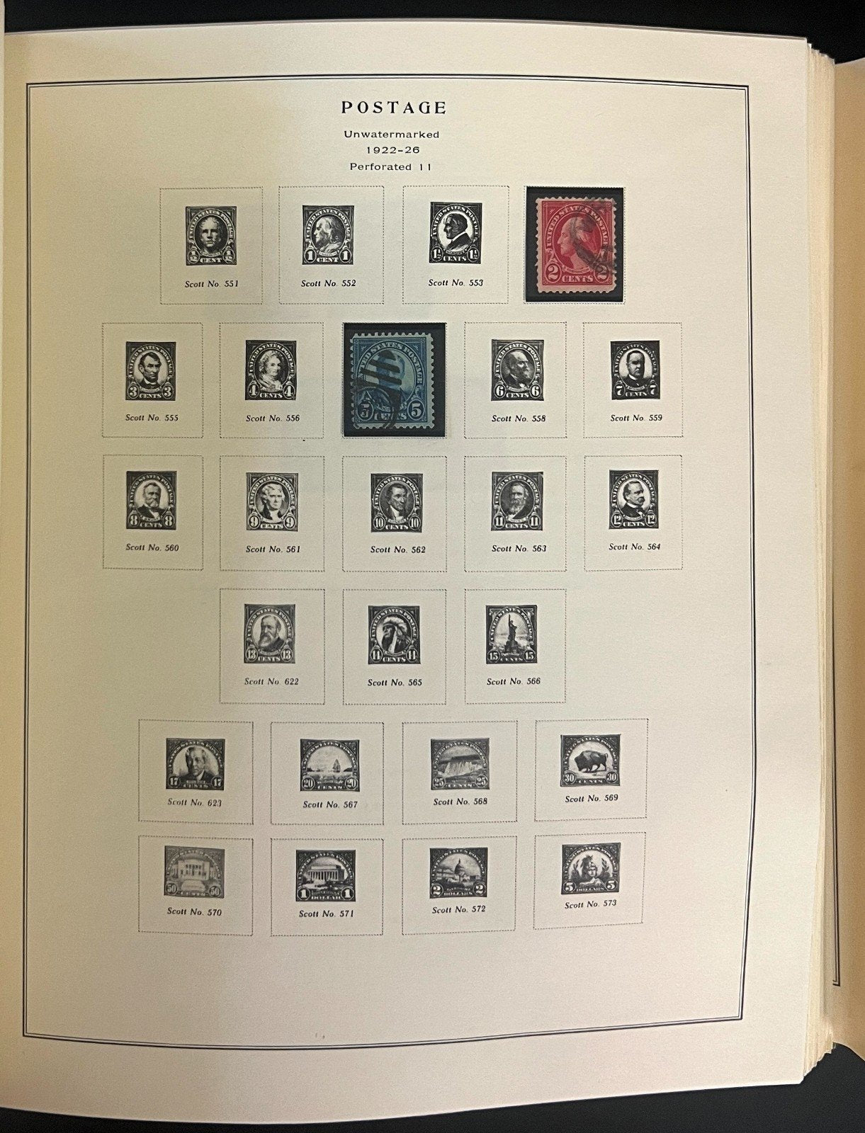 United States Stamp Collection Scott National Postage Album 1845-1989 ZAYIX