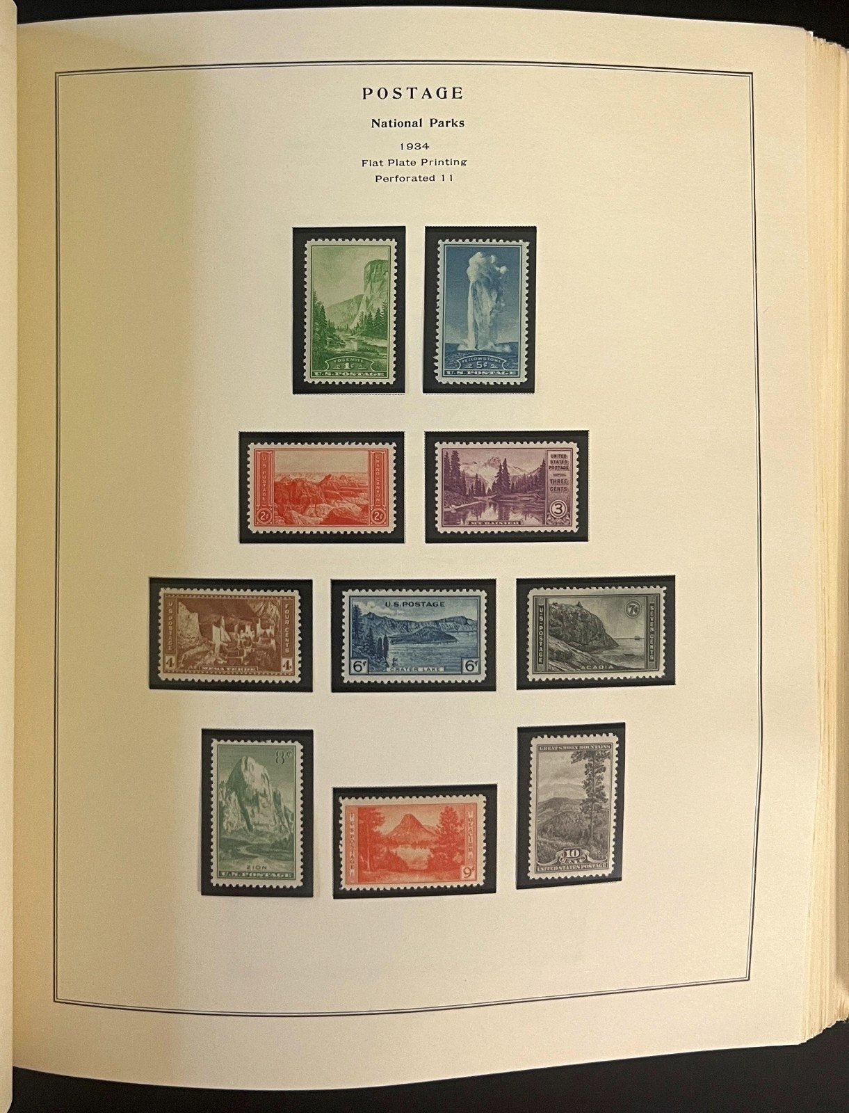 United States Stamp Collection Scott National Postage Album 1845-1989 ZAYIX
