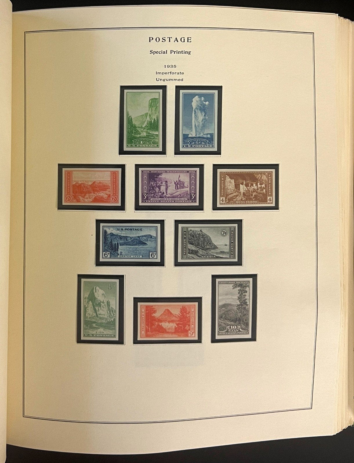 United States Stamp Collection Scott National Postage Album 1845-1989 ZAYIX