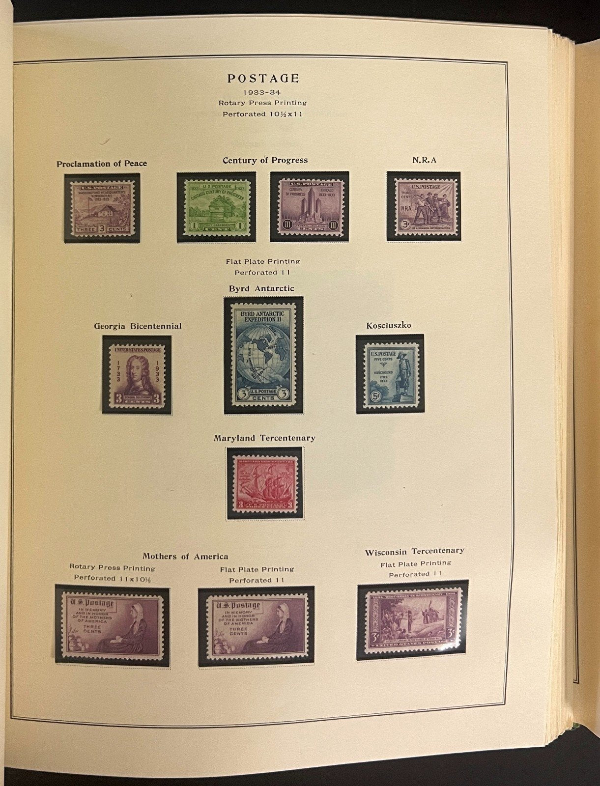 United States Stamp Collection Scott National Postage Album 1845-1989 ZAYIX