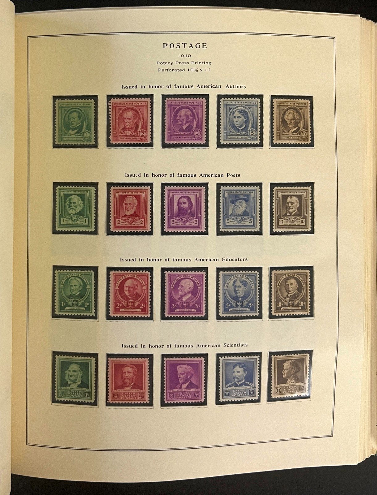 United States Stamp Collection Scott National Postage Album 1845-1989 ZAYIX