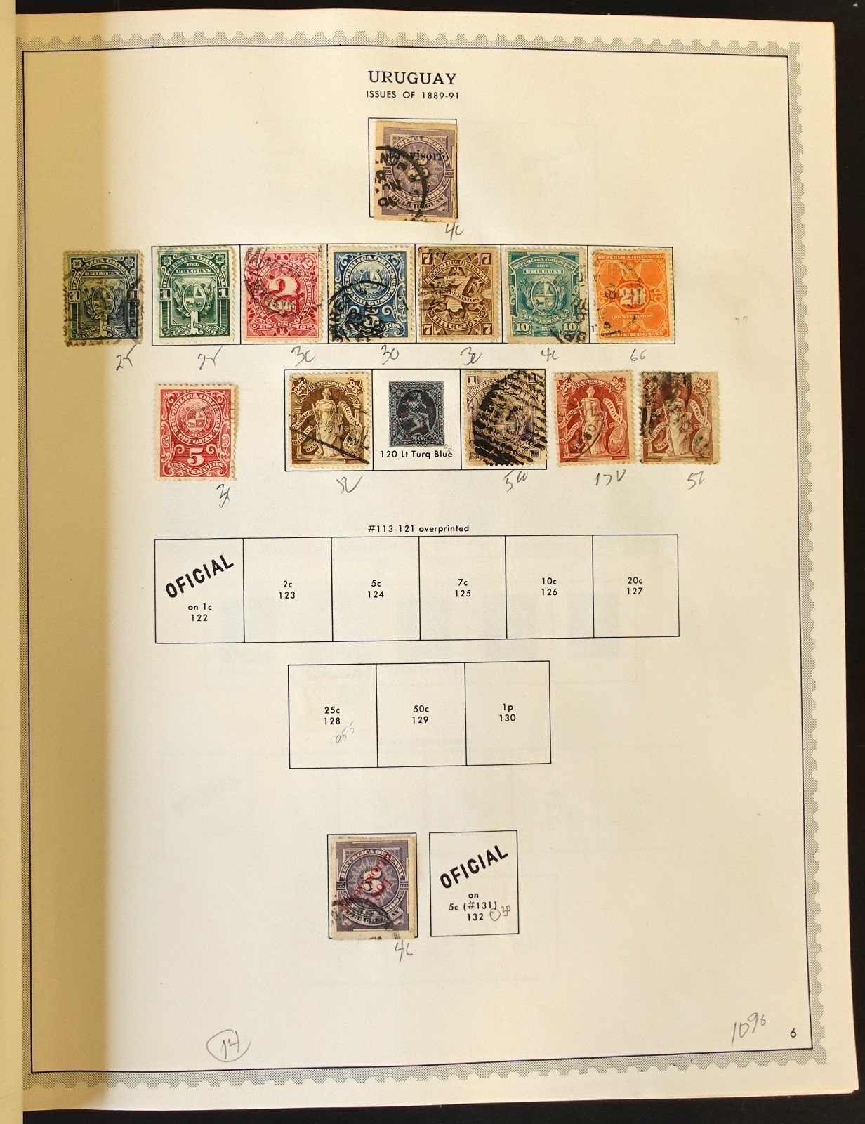 Uruguay Stamp Collection Minkus Album Used 1856-1985 ZAYIX