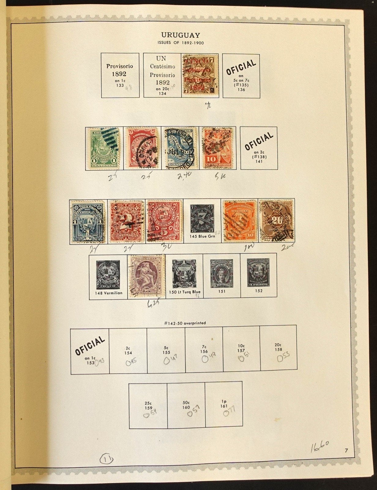 Uruguay Stamp Collection Minkus Album Used 1856-1985 ZAYIX