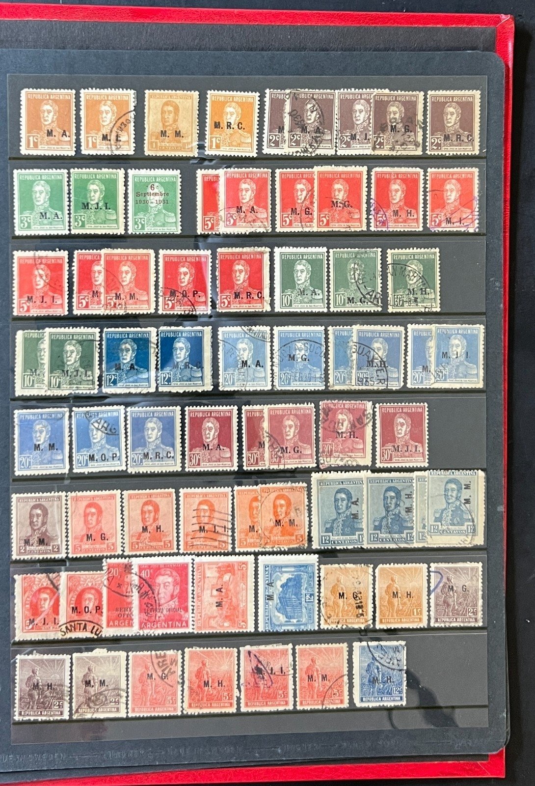 Argentina Stamp Collection Stockbook 18 Pages Mint & Used ZAYIX