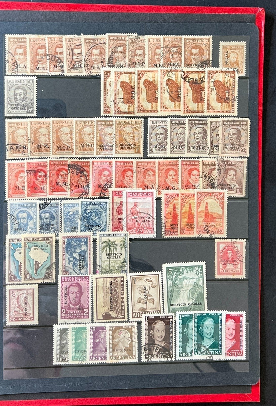 Argentina Stamp Collection Stockbook 18 Pages Mint & Used ZAYIX