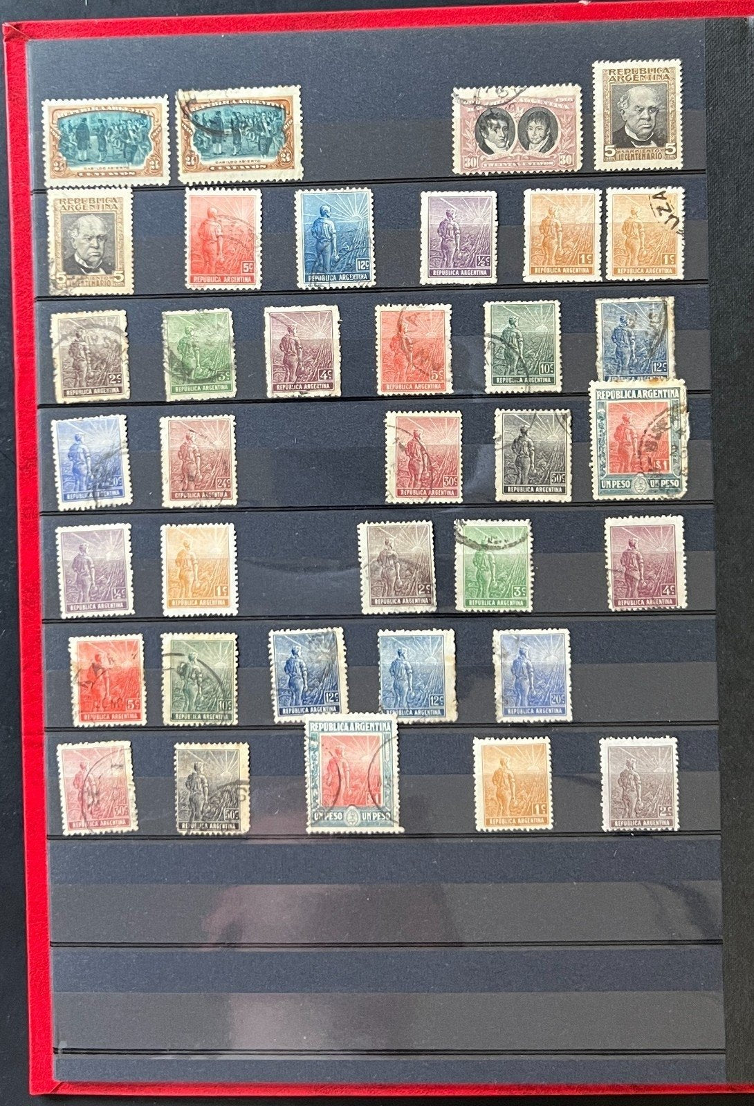 Argentina Stamp Collection Stockbook 18 Pages Mint & Used ZAYIX